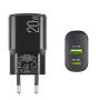 Сетевое зарядное устройство Winso Pro PD20W USB-C+USB-A черный