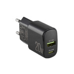 Мережевий зарядний пристрій Winso Pro PD20W USB-C+USB-A чорний