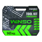 Професійний набір інструментів в кейсі Winso Pro 1/2', 1/4', 3/8' 72T, CR-V, 147од.