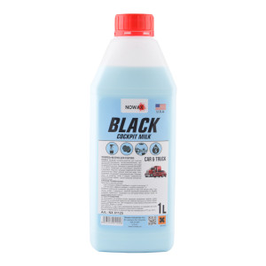 Полироль-молочко для пластика Nowax Black концентрат, 1л