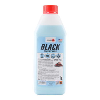 Поліроль-молочко для пластику Nowax Black концентрат, 1л