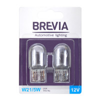 Лампа накаливания Brevia W21/5W 12V 21/5W W3x16q B2, 2шт