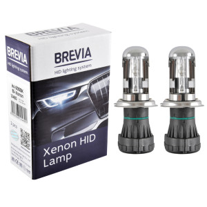 Биксеноновая лампа Brevia H4, 6000K, 85V, 35W P43t-38 KET, 2шт