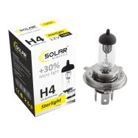 Галогеновая лампа Solar H4 12V 60/55W P43t-38 Starlight +30%