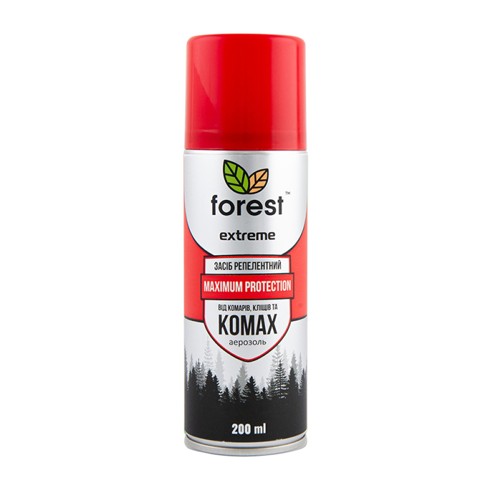 Спрей-репелент Forest Extreme від усіх літаючих та повзаючих комах 200мл аерозоль