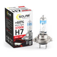 Галогеновая лампа Solar H7 12V 55W PX26d Starlight +60% 1237