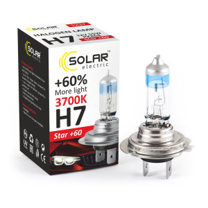 Галогеновая лампа Solar H7 12V 55W PX26d Starlight +60% 1237