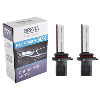 Ксеноновая лампа Brevia HB4 (9006) +50%, 5500K, 85V, 35W P22d KET, 2шт