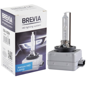 Ксеноновая лампа Brevia D1S, 4300K, 85V, 35W PK32d-2, 1шт