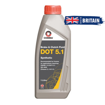 Тормозная жидкость Comma DOT 5.1 BRAKE FLUID 1л