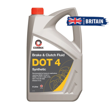 Тормозная жидкость Comma DOT 4 BRAKE FLUID 5л