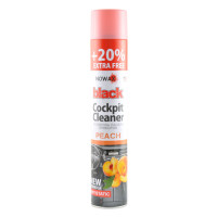 Полироль для панели приборов Nowax Cockpit Cleaner Spray Персик, 750мл