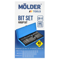 Профессиональный набор звезд и шестигранников Molder CR-V 40шт