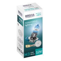 Галогеновая лампа Brevia H3 12V 55W PK22s Max Power +100% CP