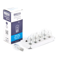 Лампа накаливания Brevia W21/5W 12V 21/5W W3x16q CP, 10шт