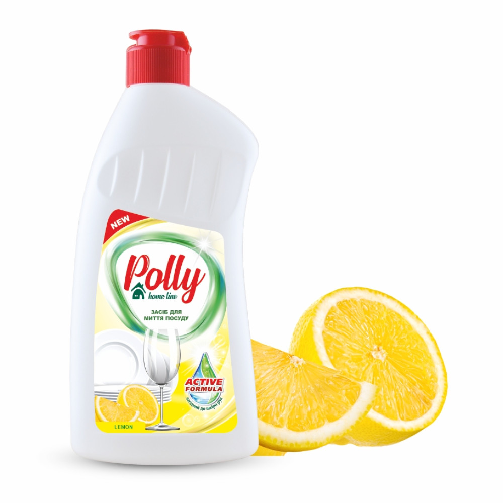 Средство для мытья посуды POLLY лимон, 500мл