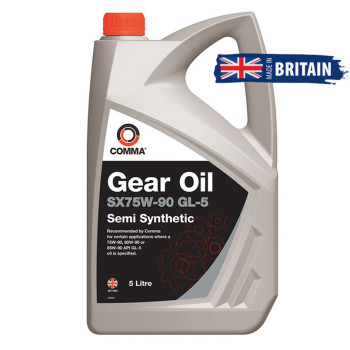 Трансмиссионное масло Comma SX75W-90 GEAR OIL GL5 5л