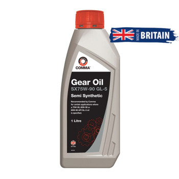Трансмиссионное масло Comma SX75W-90 GEAR OIL GL5 1л