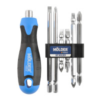 Отвертка Molder со сменными насадками 6в1 MT32306