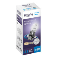 Галогеновая лампа Brevia H3 24V 70W PK22s Power Duty CP