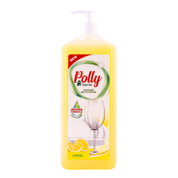 Засіб для миття посуду POLLY LEMON з дозатором 1000мл