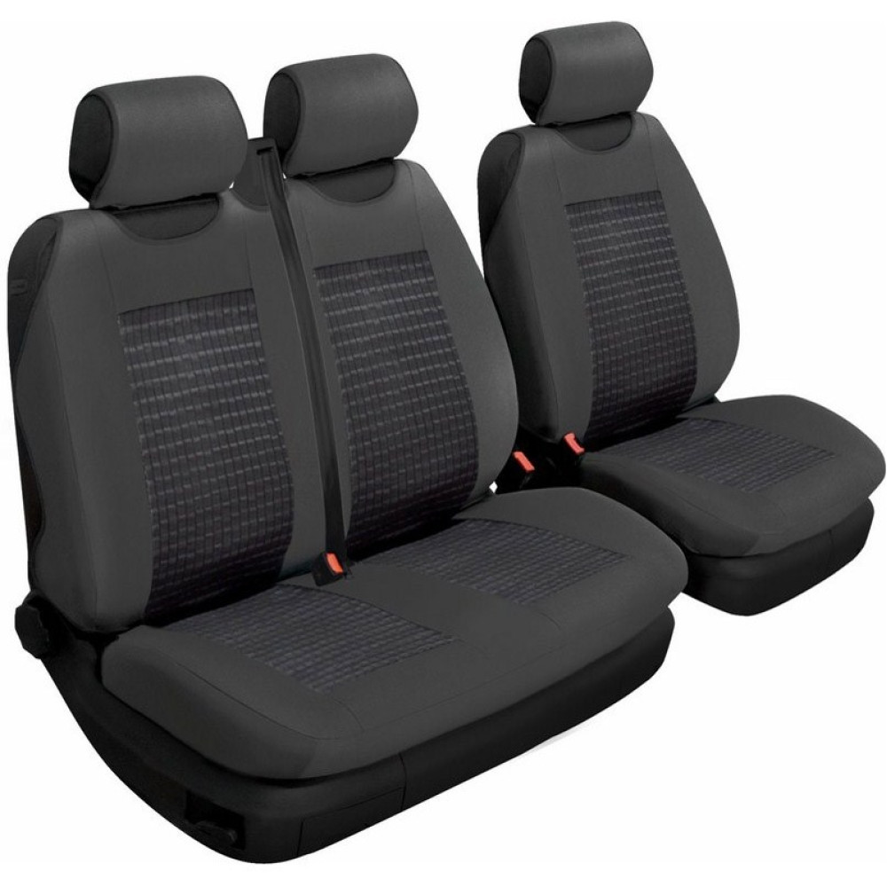 Чехлы универсал Beltex Comfort черный, без подголовников (2+1шт) В