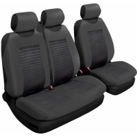 Чехлы универсал Beltex Comfort черный, без подголовников (2+1шт) В
