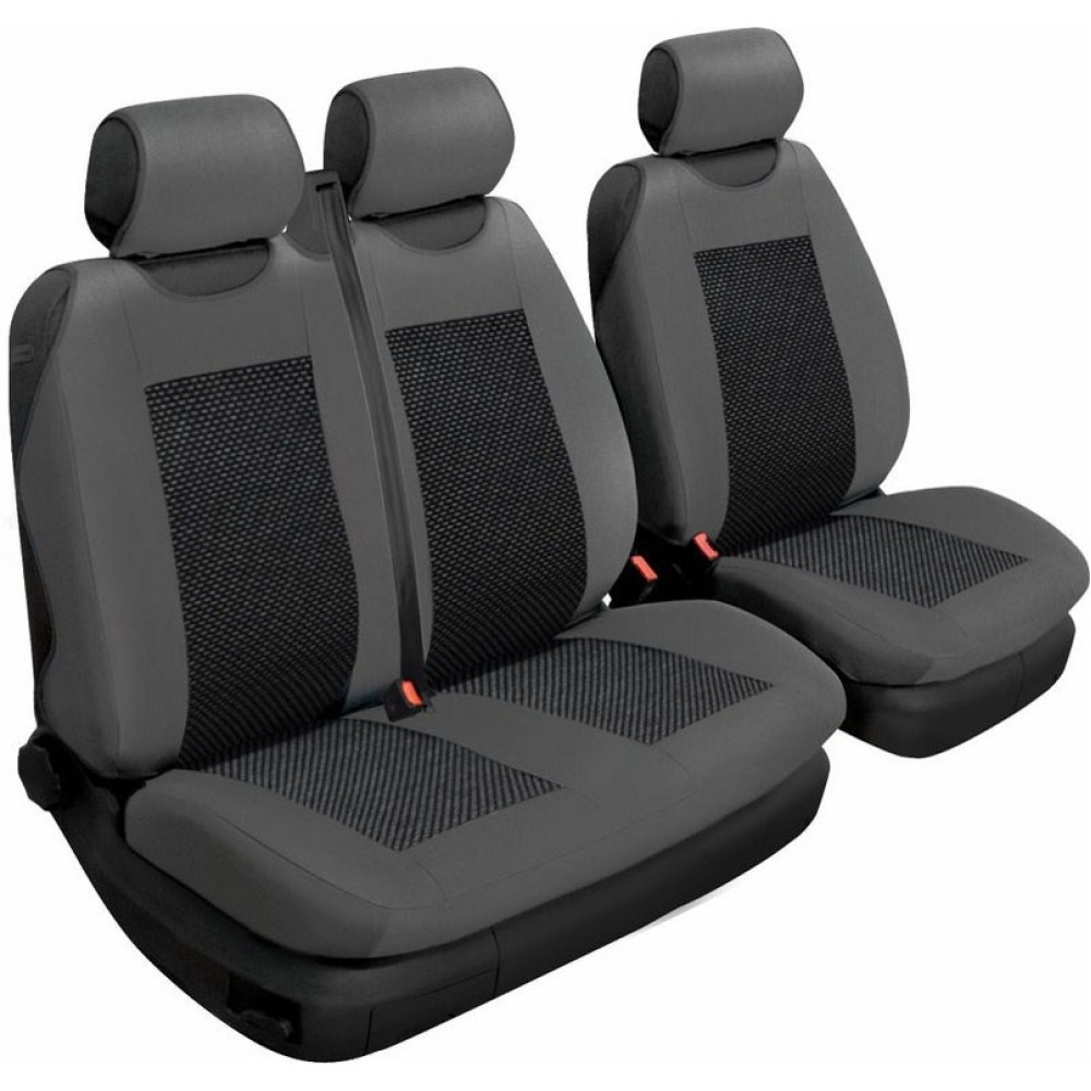 Чехлы универсал Beltex Comfort графит, без подголовников (2+1шт) А