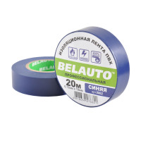 Лента изоляционная ПВХ Belauto 20м, 0.13x19мм, синяя, проф., огнеупорная