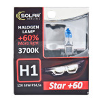 Галогеновая лампа Solar H1 12V 55W P14,5s Starlight +60%, SET