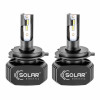 LED автолампа Solar H4 12/24V 6000K 5000Lm 40W, CSP1860 2шт