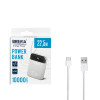 Повербанк (Power Bank) Brevia 10000mAh 22.5W Type-C+Lightning Cable, Li-Pol, LCD