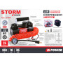 Компресор двоциліндровий автомобільний Storm Bi-Power10 Атм 85 л/хв 360 Вт