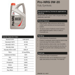 Моторное масло Comma PRO-NRG 0W-20 5л
