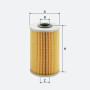 Фільтр паливний Molder Filter KFX 94D (WF8301, KX204D, P726X)