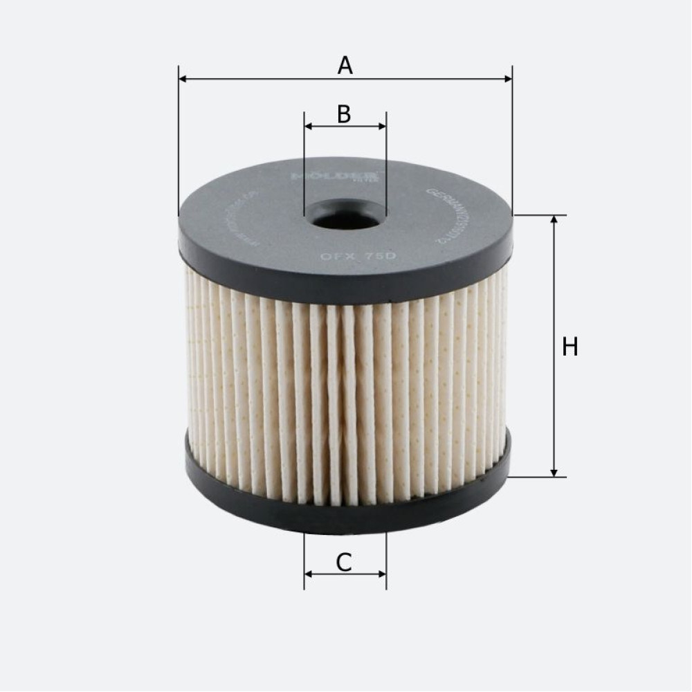 Фильтр топливный Molder Filter KFX 75D (WF8256, KX85DEco, PU830X)