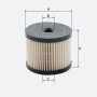 Фильтр топливный Molder Filter KFX 75D (WF8256, KX85DEco, PU830X)
