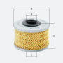 Фільтр паливний Molder Filter KFX 69D (WF8014, KX79D, P7161X)