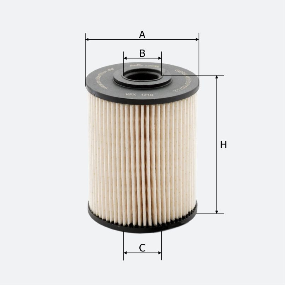 Фільтр паливний Molder Filter KFX 121D (WF8166, KX231DEco, P732X)