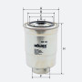 Фільтр паливний Molder Filter KF36 (WF8058, KC46, WK66)