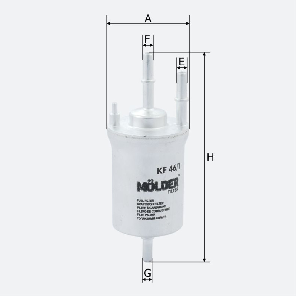 Фільтр паливний Molder Filter KF 46/1 (WF8311, KL156/1, WK59X)