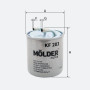 Фільтр паливний Molder Filter KF 203 (WF8309, KL313, WK820)