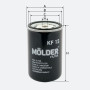 Фільтр паливний Molder Filter KF 15 (33358E, KC24, WK723)