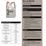 Моторное масло Comma ECO-Z 0W-20 5л