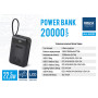 Повербанк (Power Bank) Brevia 20000mAh 22.5W Type-C+Lightning Cable, Li-Pol, LCD