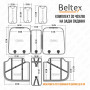Комплект, 3D чехлы для сидений BELTEX Manhattan, grey