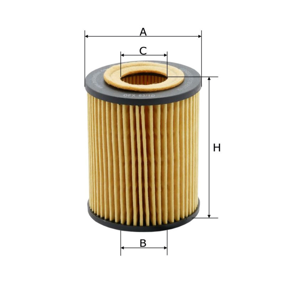 Фільтр масляний Molder Filter OFX 63/1D (WL7232, OX173/1DEco, HU7128X)