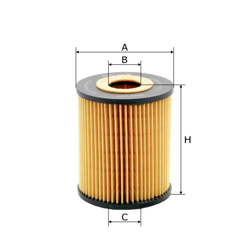 Фільтр масляний Molder Filter OFX 53/4D (WL7294, OX163/4DEco, HU820X)