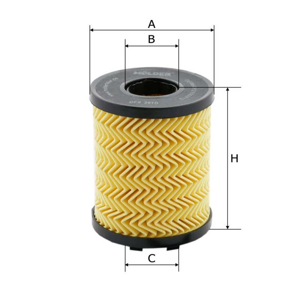 Фільтр масляний Molder Filter OFX 261D (WL7408, OX371DEco, HU7131X)