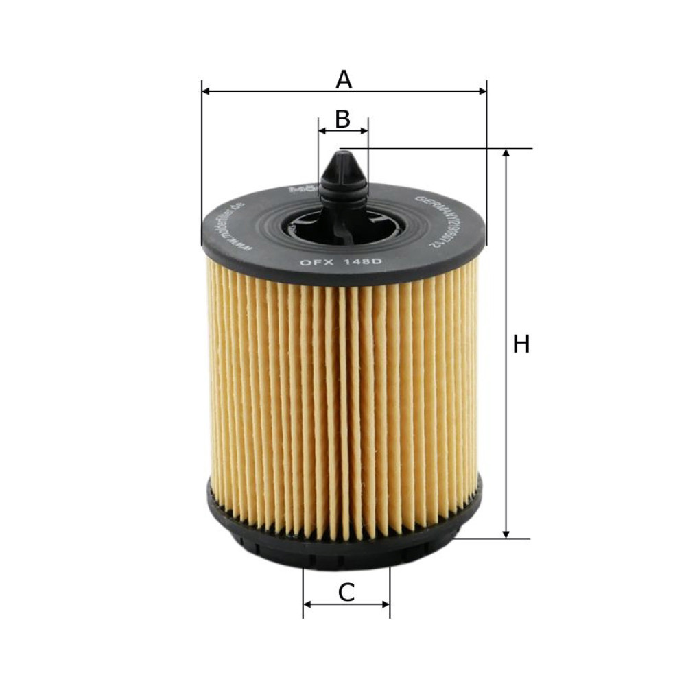 Фільтр масляний Molder Filter OFX 148D (WL7295, OX258DEco, HU6007X)